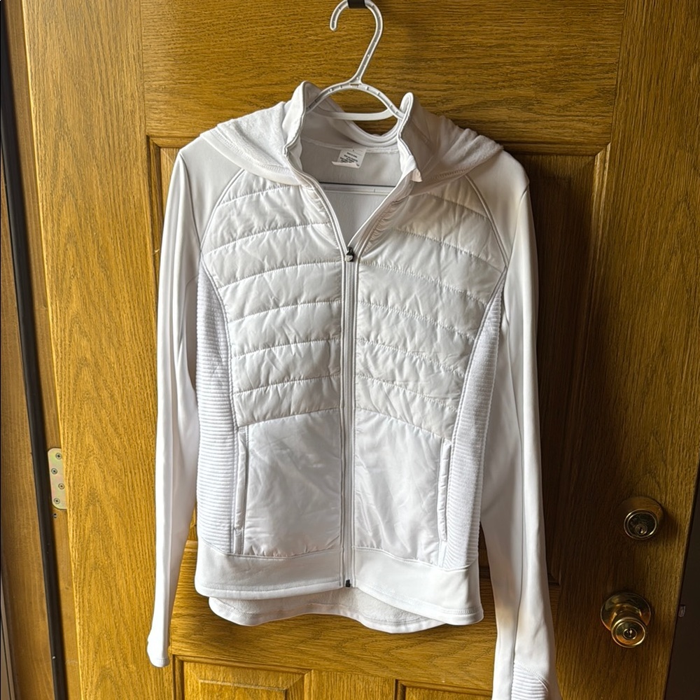 Women's White Quilted Jacket
